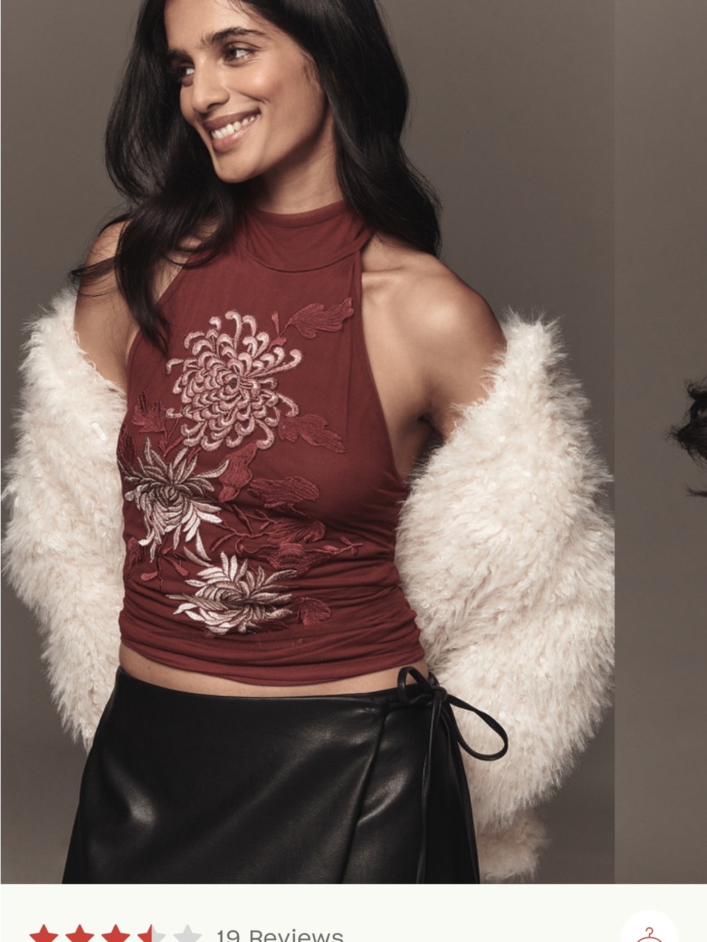 By Anthropologie Backless Mock Tank Top